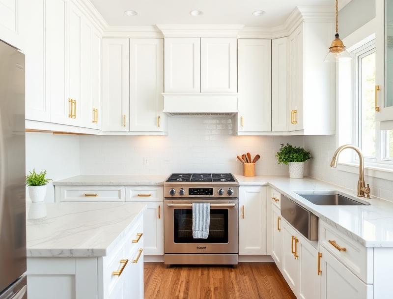 Refinished kitchen cabinets in a Toronto home